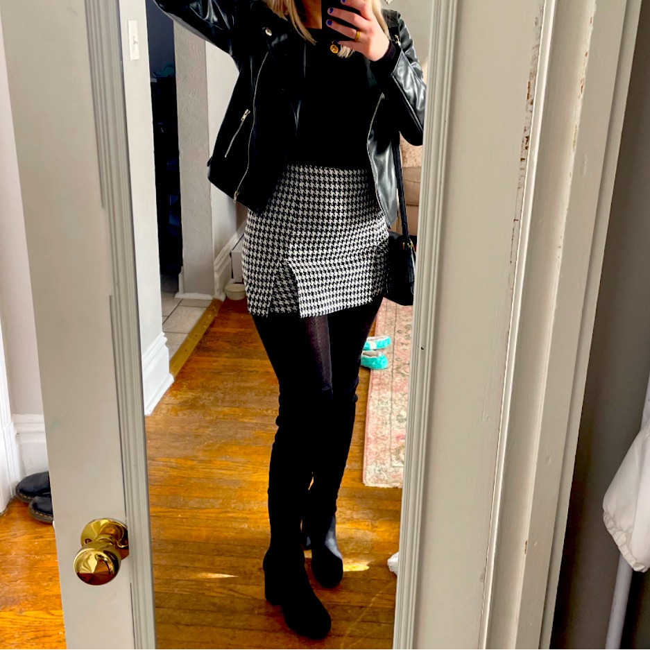Houndstooth Skort